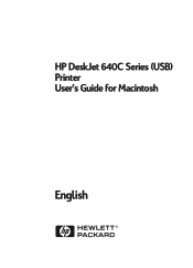 HP Deskjet 640/642c (English) Macintosh Connect * Users Guide