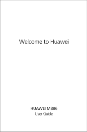 Huawei M886 User Guide