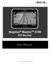 Magellan Maestro 4700 Manual - English