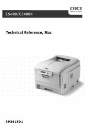 Oki C5400n Technical Reference, Macintosh