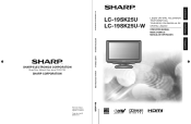 Sharp 19SK25U LC-19SK25U Operation Manual