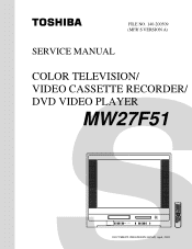 Toshiba MW27F51 Service Manual