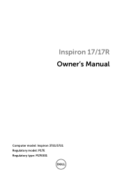 Dell Inspiron 17 3721 Owner's Manual