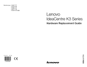 Lenovo IdeaCentre K315 Lenovo IdeaCentre K3 Series Hardware Replacemeng Guide V6.0