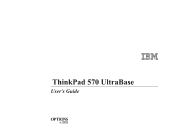 Lenovo ThinkPad 570E ThinkPad 570 UltraBase User's Guide