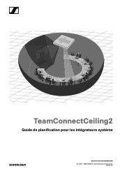 Sennheiser TeamConnect Ceiling 2 TeamConnect Ceiling 2 - Guide de planification pour les integrateurs systeme PDF