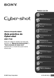Sony DSC-T100/R Guía práctica de Cyber-shot®