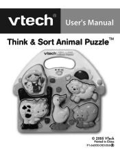 Vtech Think & Sort Animal Puzzle User Manual