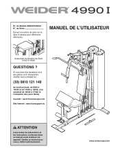 Weider 4990 I French Manual