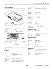 Epson 821p Product Information Guide