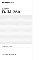 Pioneer DJM-750 Owner's Manual