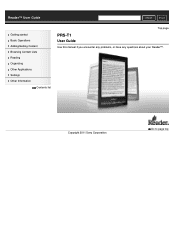 Sony PRS-T1BC User Guide (Printable Version)