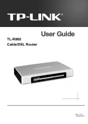 TP-Link TL-R860 User Guide