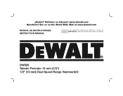 Dewalt DW505 Instruction Manual