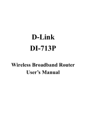 D-Link DI-713P Product Manual