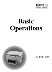 HP PSC 500 HP PSC 500 - (English) Basic Operations Guide