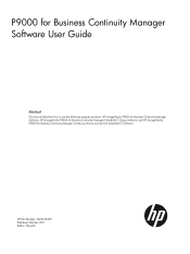 HP XP P9500 HP P9000 Business Continuity Manager User Guide
