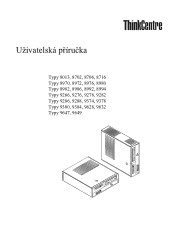 Lenovo ThinkCentre A60 (Czech) User guide