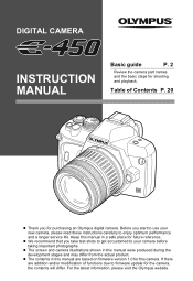 Olympus E-450 E-450 Instruction Manual (English)
