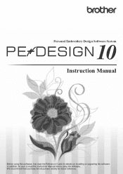 Brother International PE-DESIGN 10 Instruction Manual
