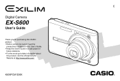 Casio EX S600 Owners Manual