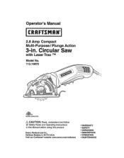 Craftsman 10872 Operation Manual