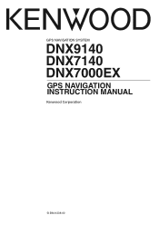 Kenwood DNX 9140 Instruction Manual