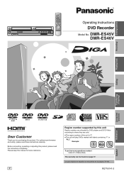 Panasonic DMR-ES46VS Dvd Recorder-english/spanish