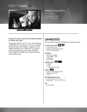 Samsung LN46D503F6FXZA Brochure