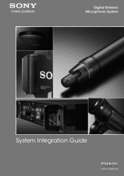 Sony DWTB01/E1424 Product Information Document (Digirtal Wireless System Integration Guide)