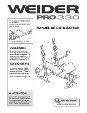 Weider Pro 330 Bench French Manual