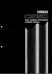 Yamaha CS15D Owner's Manual