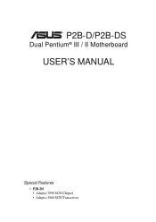 Asus P2B-DS P2B-DS User Manual