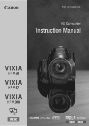 Canon VIXIA HF M52 VIXIA HF M50 / HF M52 / HF M500 Instruction Manual