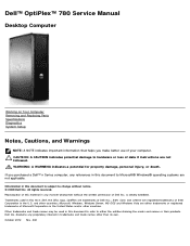 Dell OptiPlex 780 Service Manual