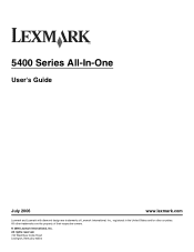 Lexmark BDX5495HSN3 User Guide
