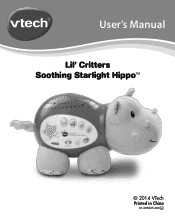 Vtech Lil Critters Soothing Starlight Hippo User Manual