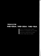 Yamaha ME-55A Owner's Manual (image)