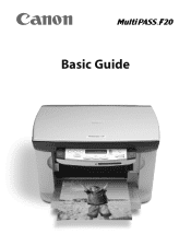 Canon MultiPASS F20 MultiPASS F20 Basic Guide