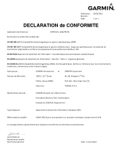 Garmin zumo 390LM Declaration of Conformity