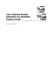 Intel D845GRG Intel Desktop Boards D845RG/D845BV Product Guide  English