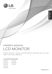 LG E2041T-BN Owner's Manual