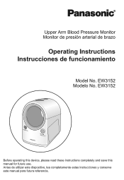 Panasonic EW3152A Instruction Manual