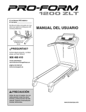 ProForm 1200 Zlt Treadmill Spanish Manual