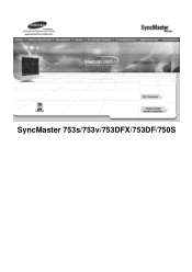 Samsung 753DFX User Manual (user Manual) (ver.1.0) (English)