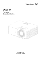 ViewSonic LX700-4K User Guide Francais