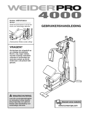 Weider Pro 4000 Dutch Manual