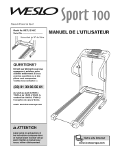 Weslo Sport 100 French Manual