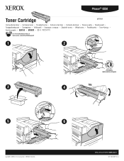 Xerox 5550B Instruction Sheet - Toner Cartridge