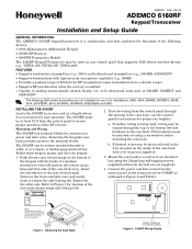 Honeywell 6160 Setup Guide